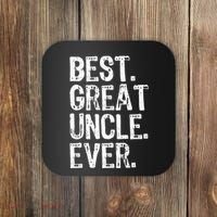 Family Cool Funny Best Great Uncle Ever Coaster thumb 0