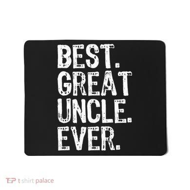 Family Cool Funny Best Great Uncle Ever Mousepad