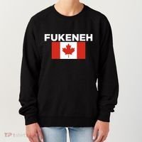 Fukeneh Canada Flag Humorous Fun Slang Accent Gift Women's Sweatshirt thumb 0