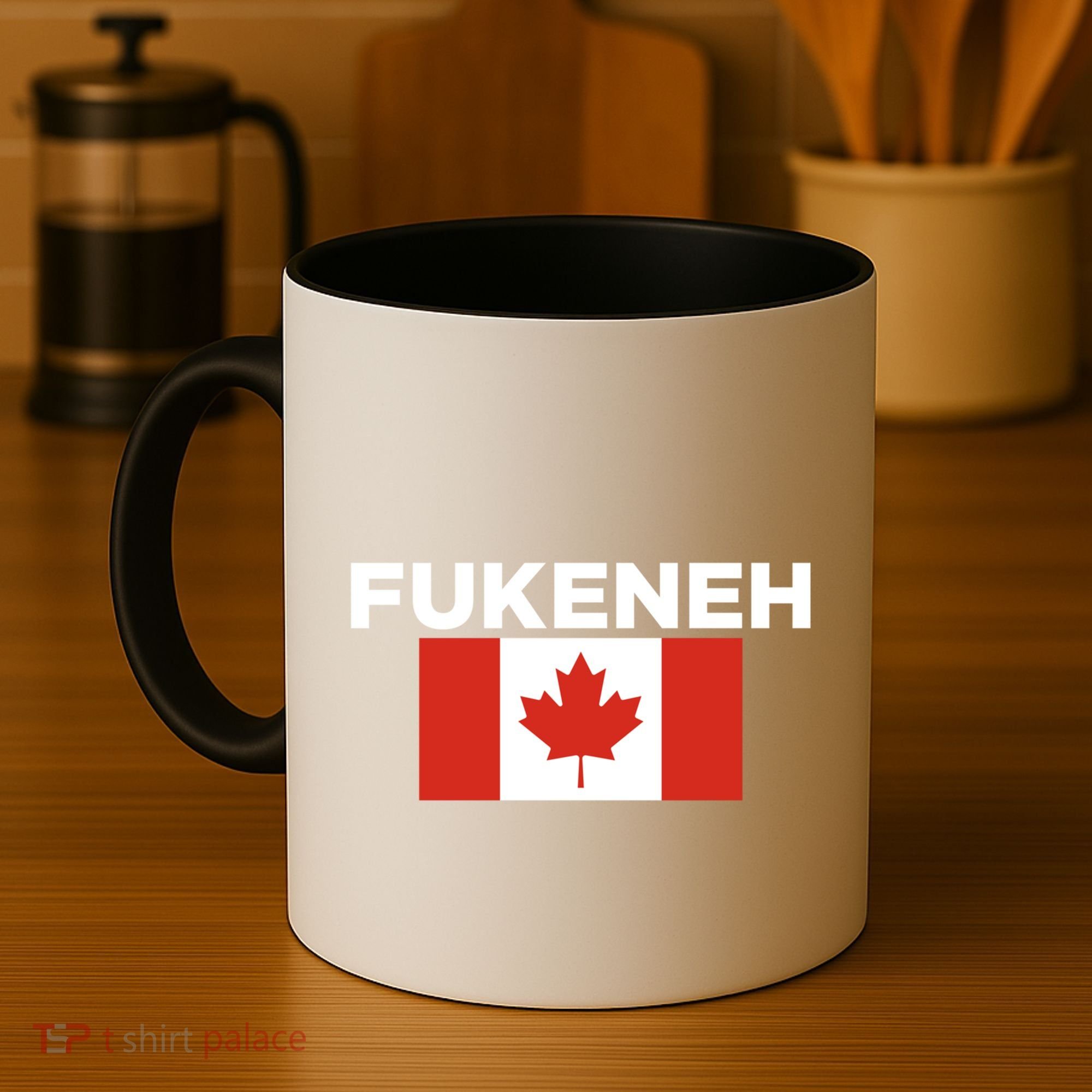 Fukeneh Canada Flag Humorous Fun Slang Accent Gift Coffee Mug