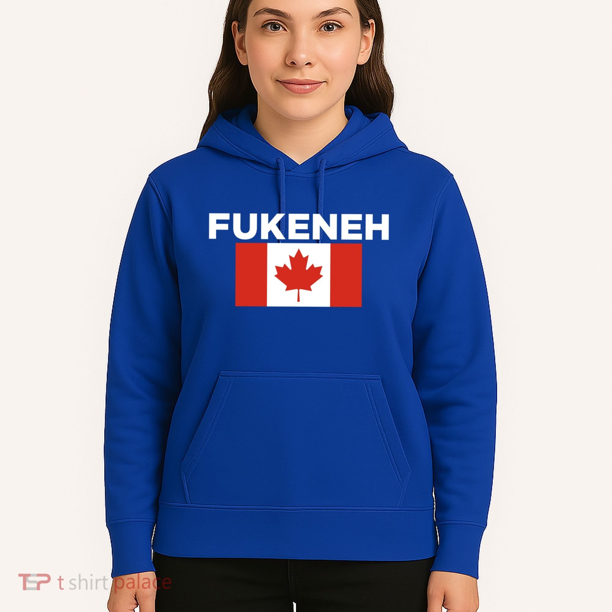 Fukeneh Canada Flag Humorous Fun Slang Accent Gift Hoodie