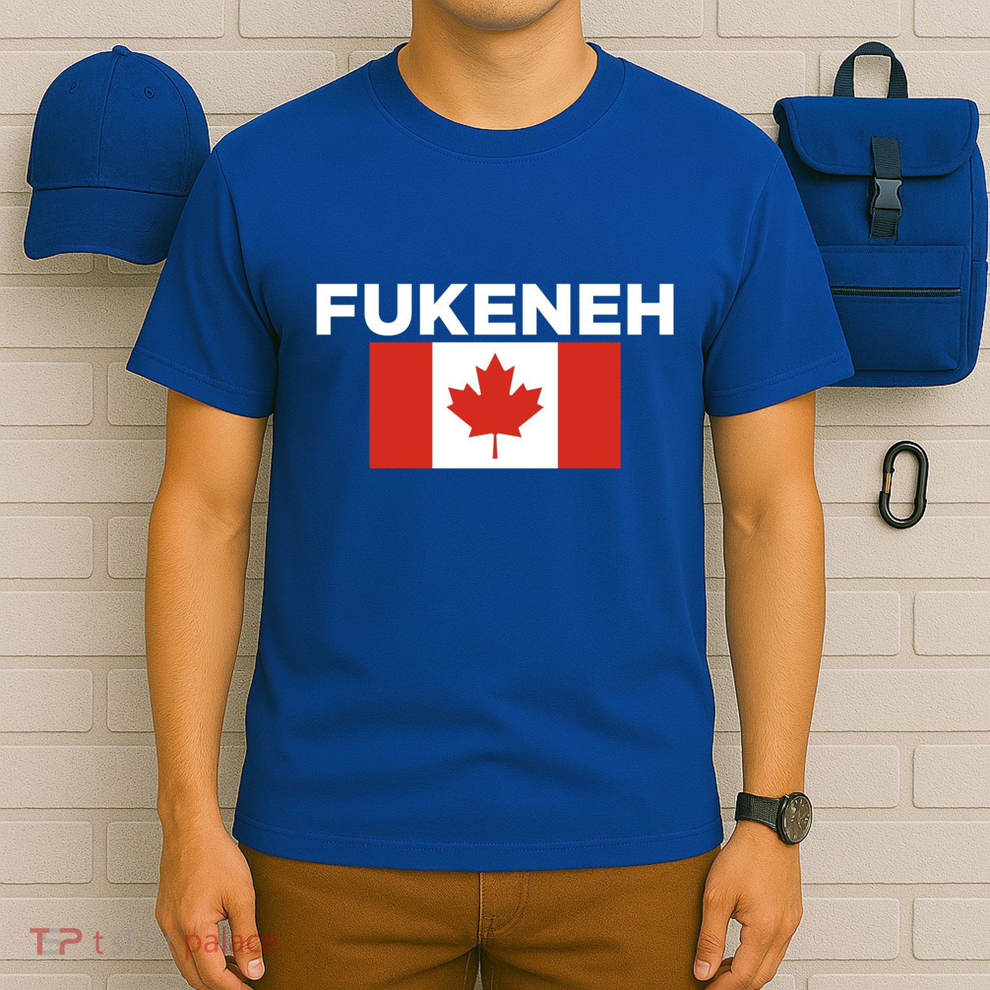 Fukeneh Canada Flag Humorous Fun Slang Accent Gift T-Shirt