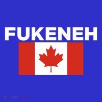 Fukeneh Canada Flag Humorous Fun Slang Accent Gift Button thumb 1