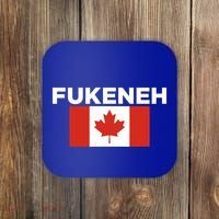 Fukeneh Canada Flag Humorous Fun Slang Accent Gift Coaster thumb 0
