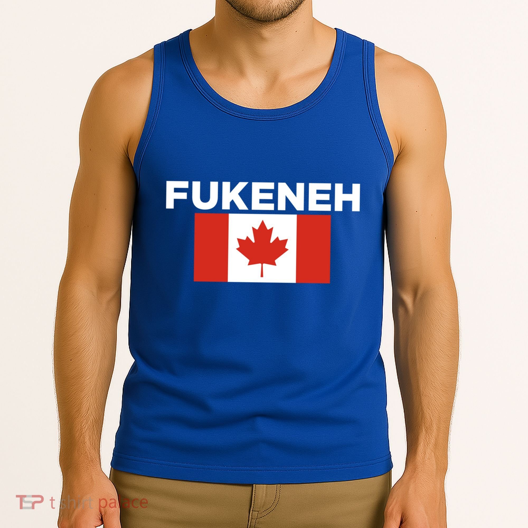 Fukeneh Canada Flag Humorous Fun Slang Accent Gift Tank Top