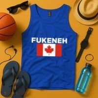 Fukeneh Canada Flag Humorous Fun Slang Accent Gift Tank Top thumb 4