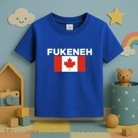 Fukeneh Canada Flag Humorous Fun Slang Accent Gift Toddler T-Shirt thumb 3