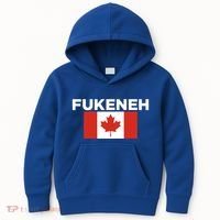 Fukeneh Canada Flag Humorous Fun Slang Accent Gift Kids Hoodie thumb 0