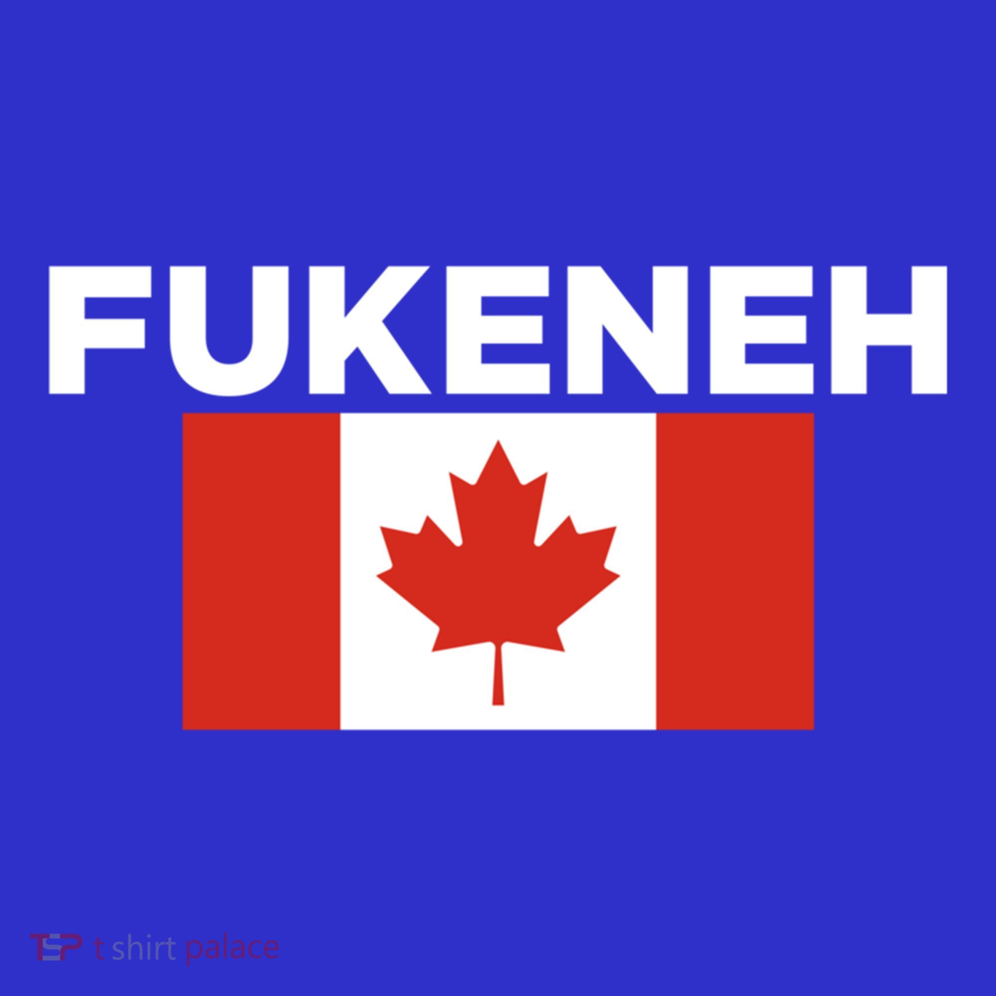 Fukeneh Canada Flag Humorous Fun Slang Accent Gift Kids Hoodie