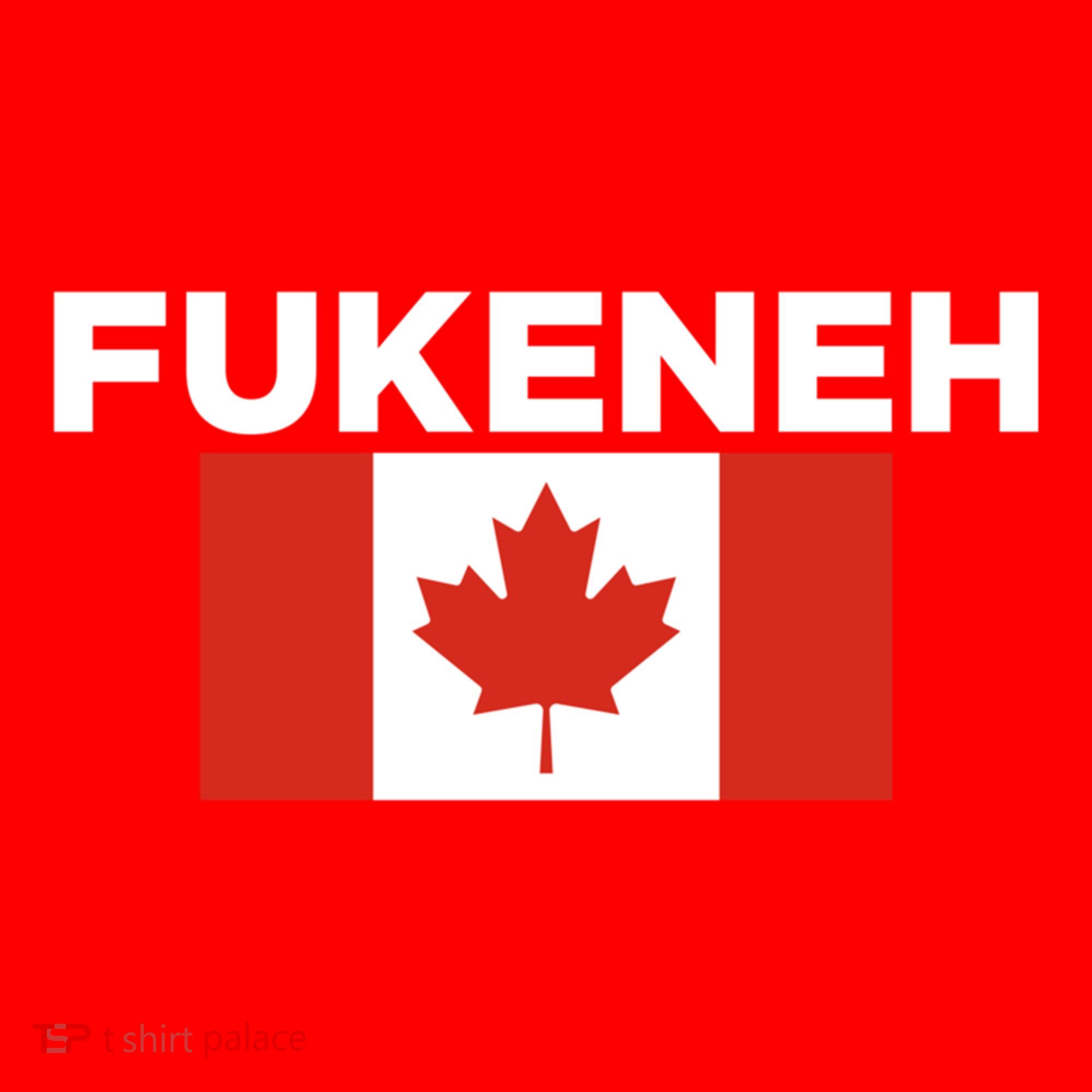 Fukeneh Canada Flag Humorous Fun Slang Accent Gift Santa Hat