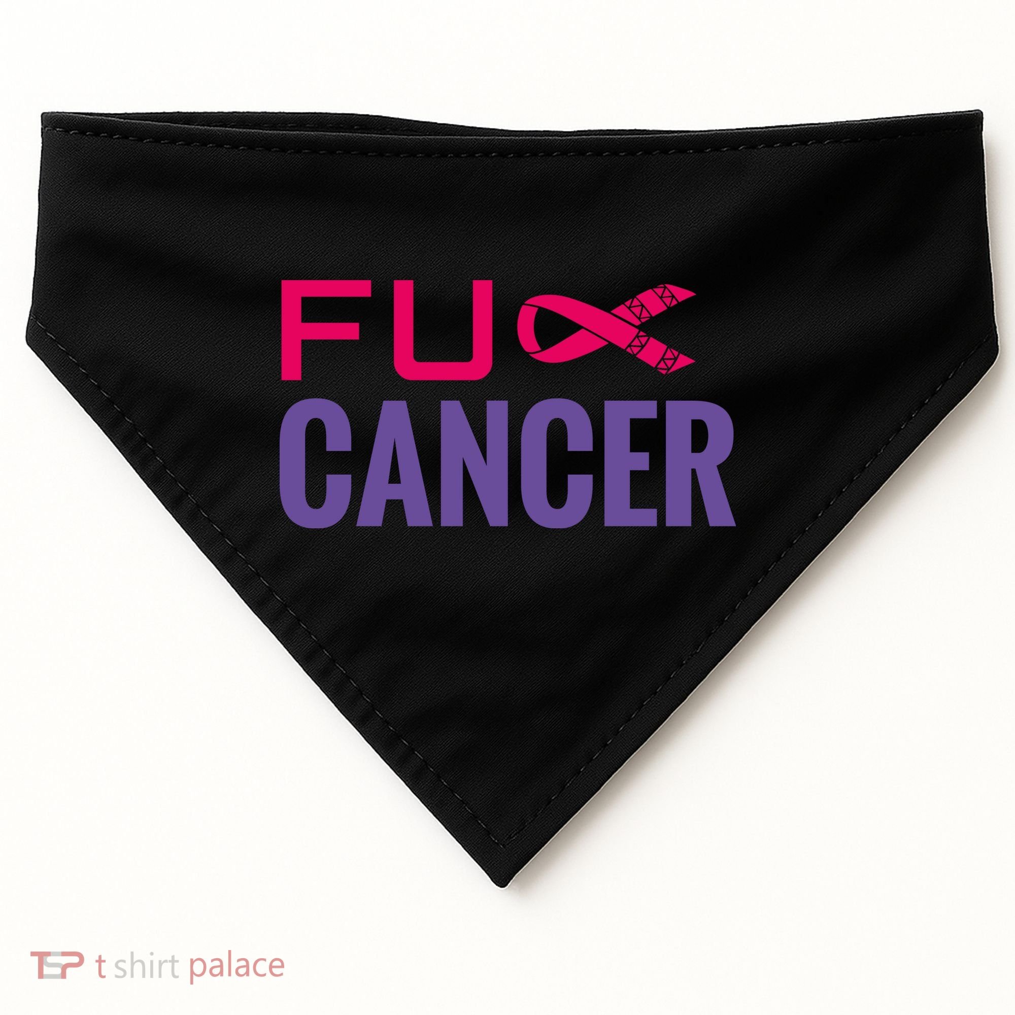 F Cancer USA-Made Doggie Bandana