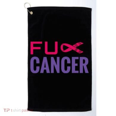F Cancer Golf Towel