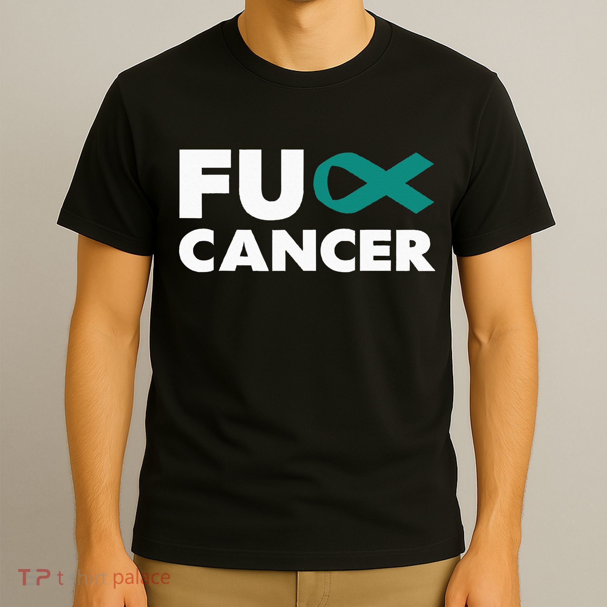Fuck Cancer Fuck Ovarian Cancer Awareness T-Shirt
