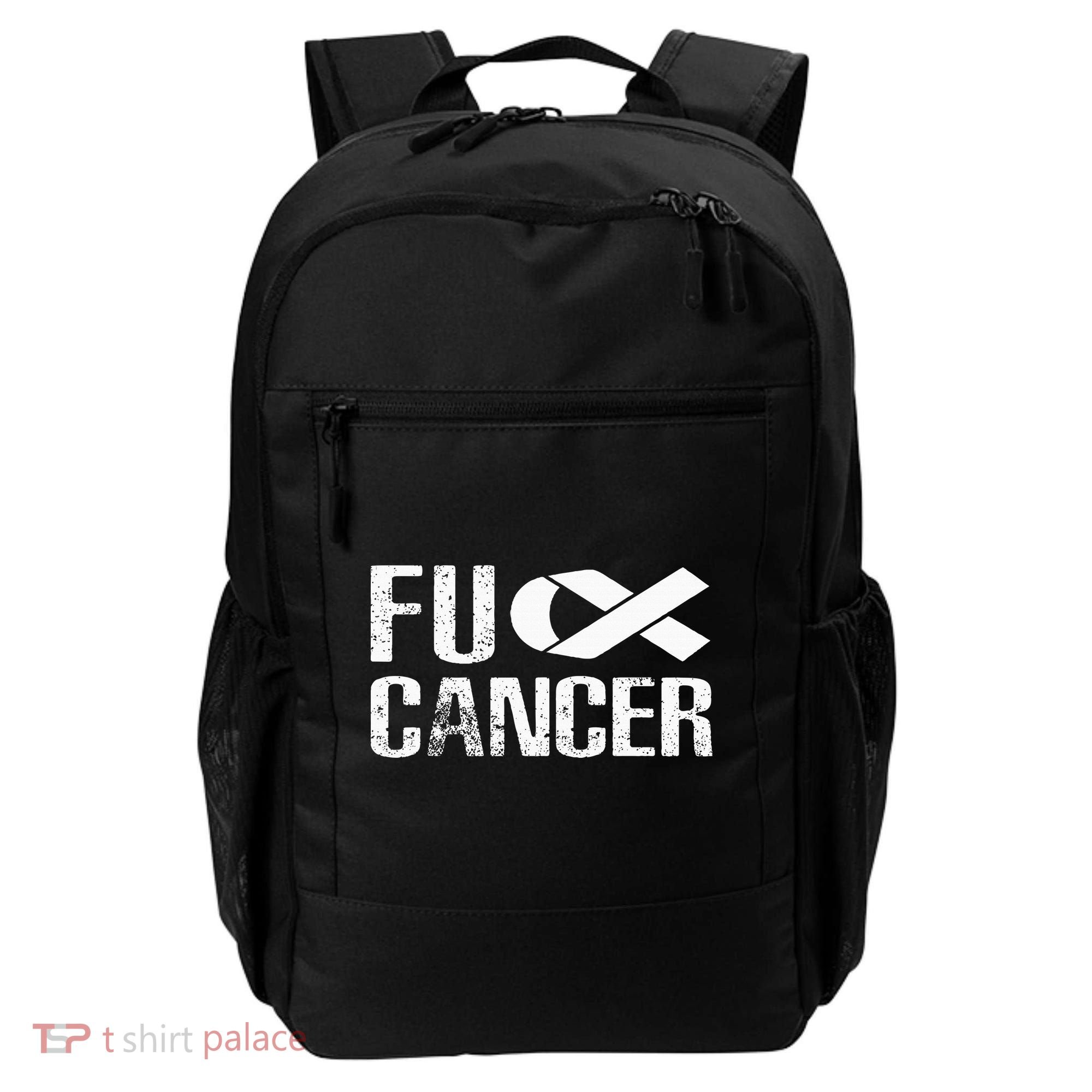 Fuck Cancer Fu Cancer Tcancer Awareness Backpack