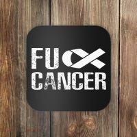 Fuck Cancer Fu Cancer Tcancer Awareness Coaster thumb 0
