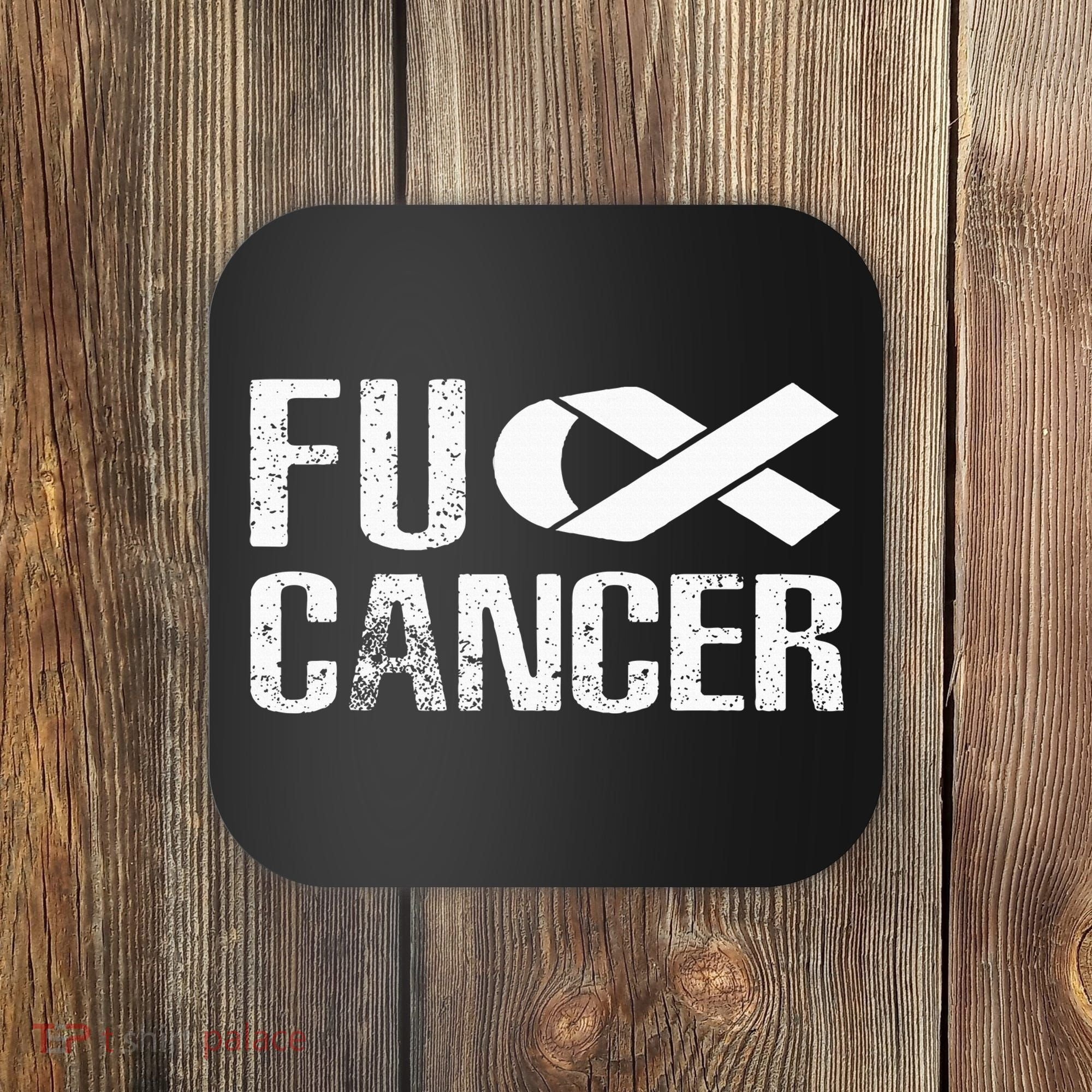 Fuck Cancer Fu Cancer Tcancer Awareness Coaster