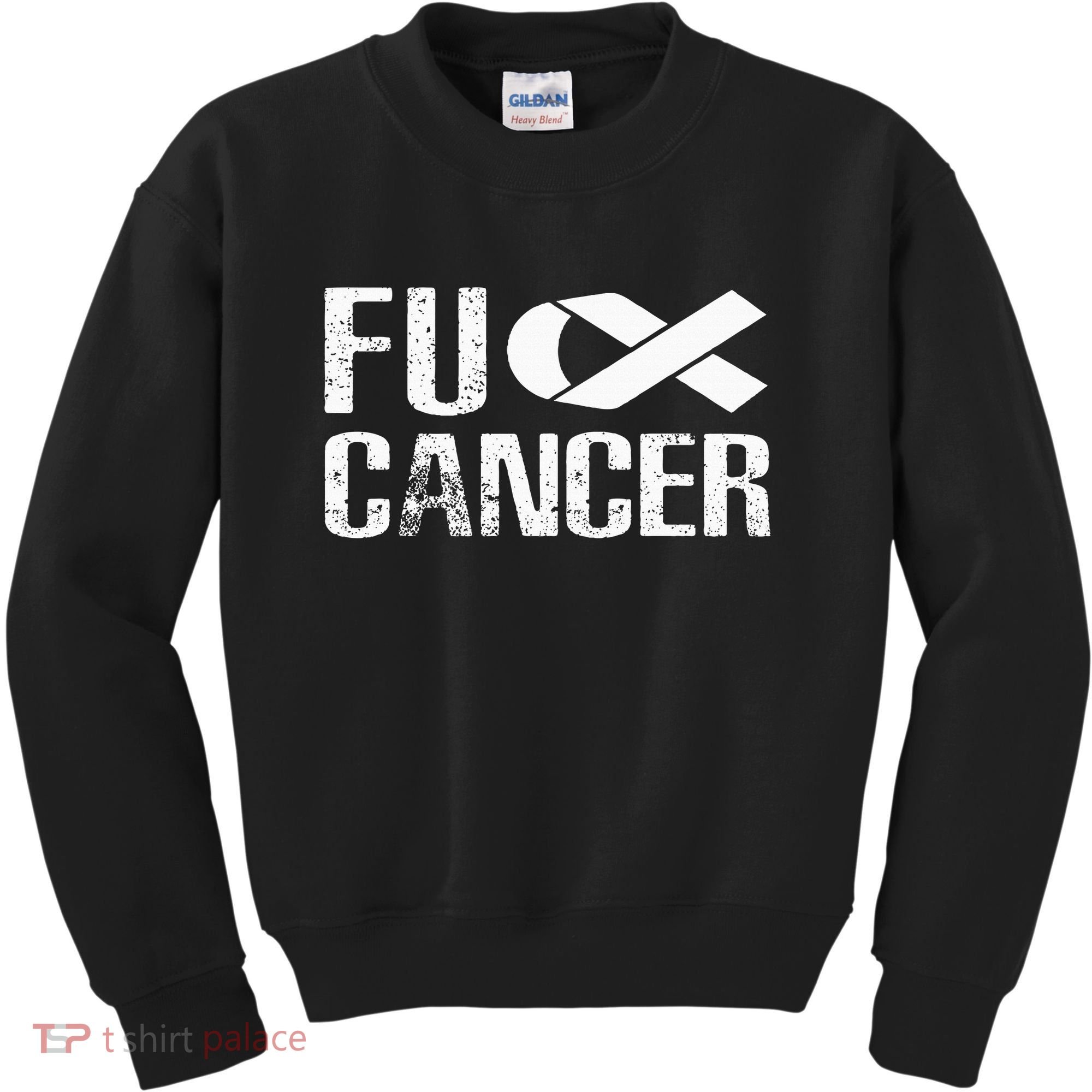 Fuck Cancer Fu Cancer Tcancer Awareness Kids Sweatshirt