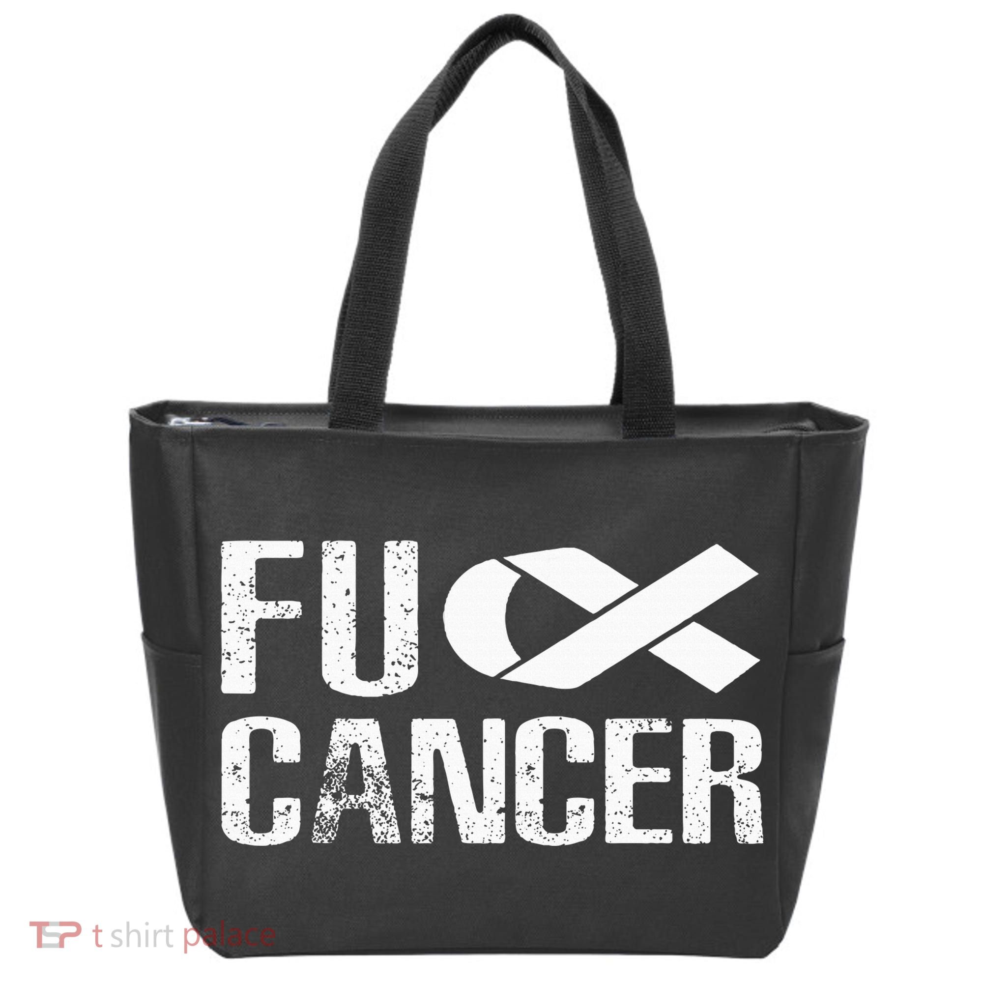 Fuck Cancer Fu Cancer Tcancer Awareness Tote Bag