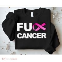 Fuck Cancer For Breast Cancer Awareness Sweatshirt thumb 2