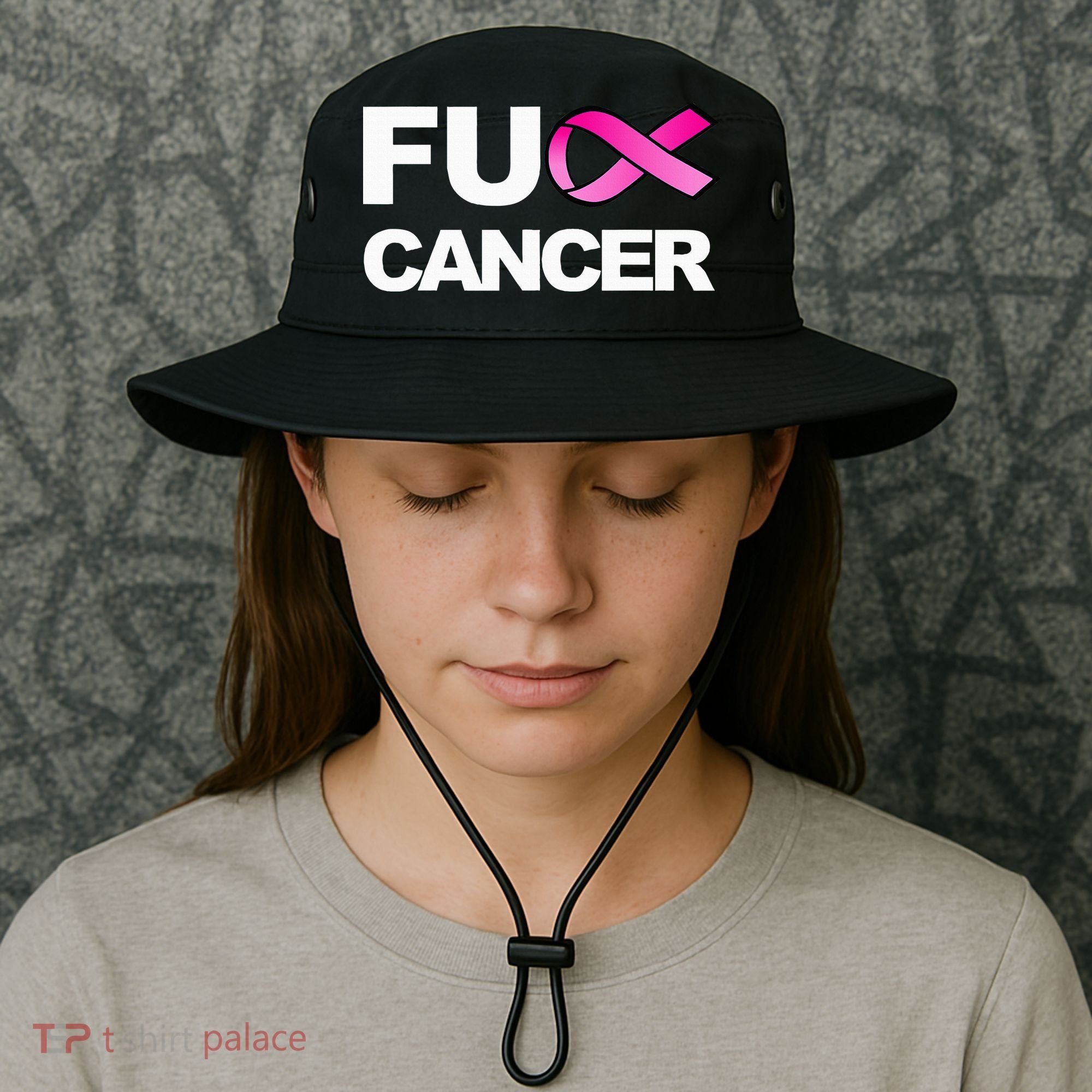 Fuck Cancer For Breast Cancer Awareness Bucket Hat