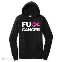 Fuck Cancer For Breast Cancer Awareness Women's Hoodie thumb 0