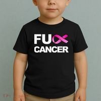 Fuck Cancer For Breast Cancer Awareness Toddler T-Shirt thumb 2