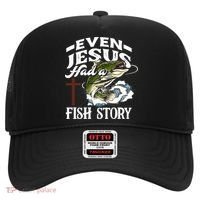 Funny Christian Fisherman Even Jesus Had A Fish Story Hat thumb 0