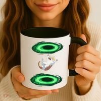 Funny Cat Falls Through Portal For Kitten And Cats Lovers Coffee Mug thumb 3