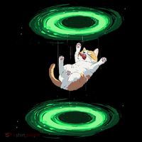 Funny Cat Falls Through Portal For Kitten And Cats Lovers Coffee Mug thumb 5