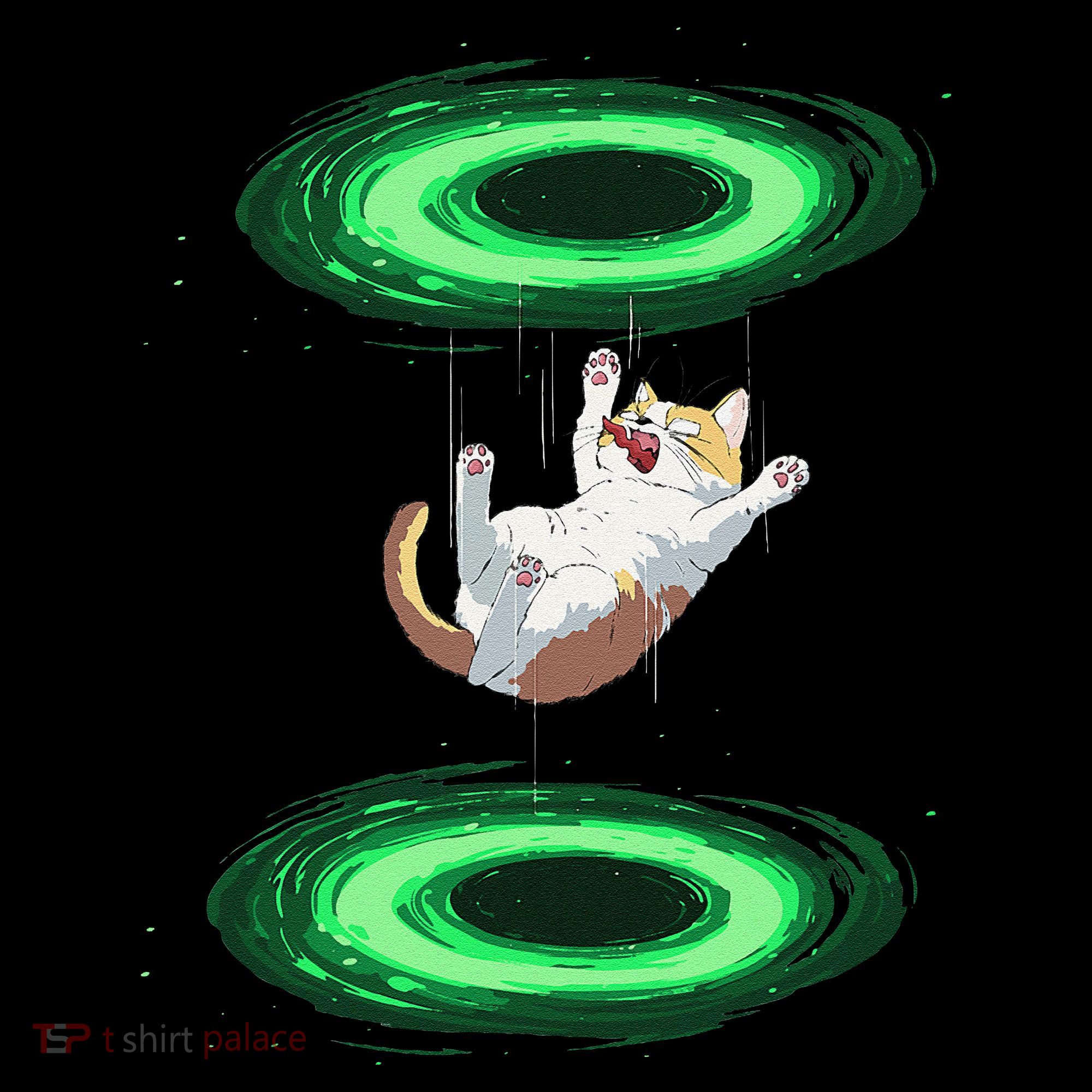 Funny Cat Falls Through Portal For Kitten And Cats Lovers Coffee Mug