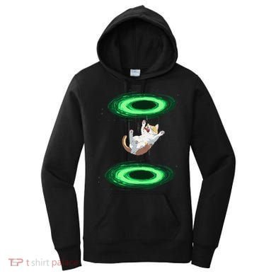 Funny Cat Falls Through Portal For Kitten And Cats Lovers Women's Hoodie
