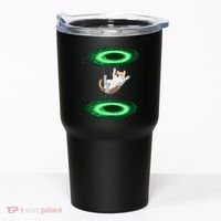 Funny Cat Falls Through Portal For Kitten And Cats Lovers Tumbler thumb 0