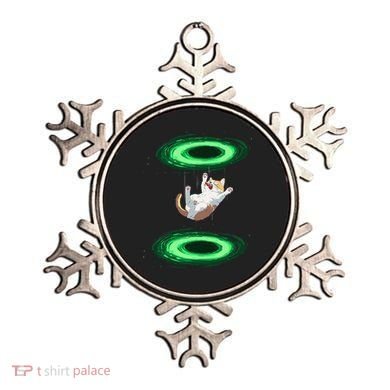 Funny Cat Falls Through Portal For Kitten And Cats Lovers Ornament