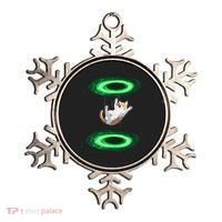 Funny Cat Falls Through Portal For Kitten And Cats Lovers Ornament thumb 0
