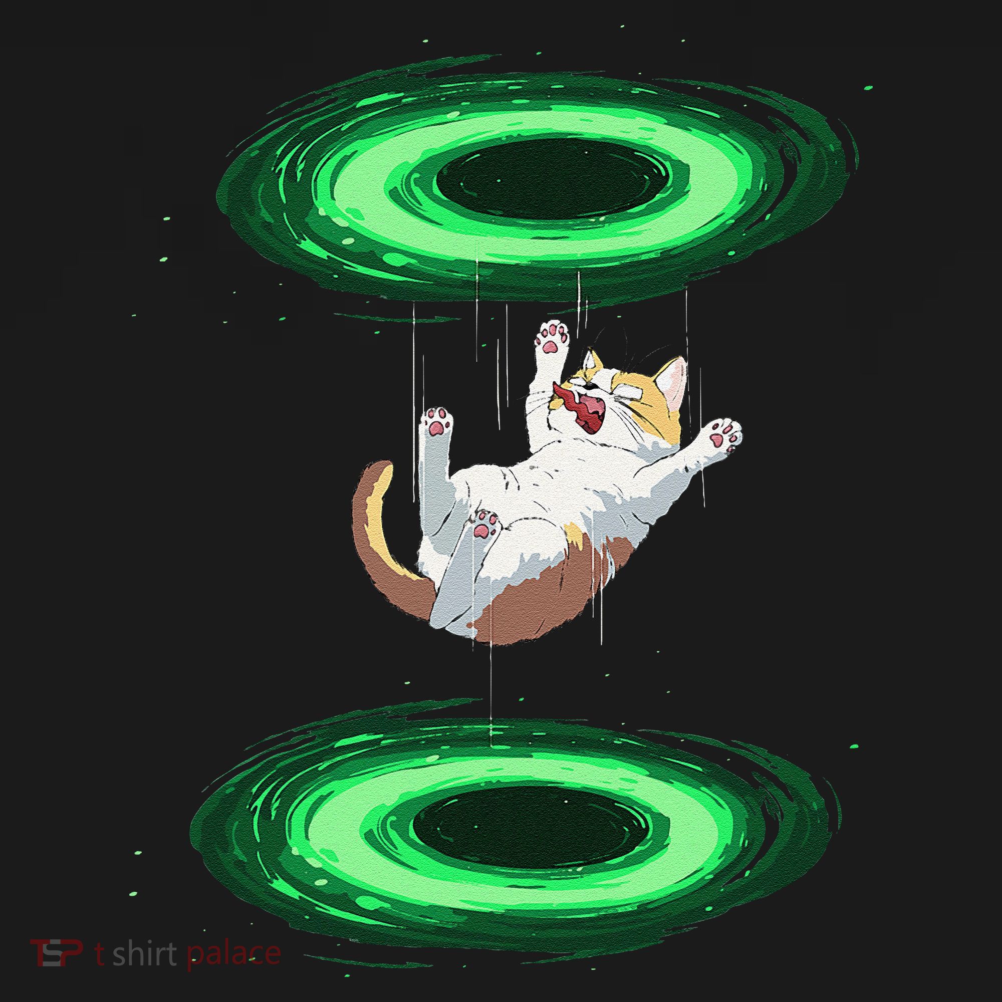 Funny Cat Falls Through Portal For Kitten And Cats Lovers Baby Bodysuit