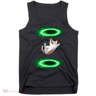 Funny Cat Falls Through Portal For Kitten And Cats Lovers Tank Top