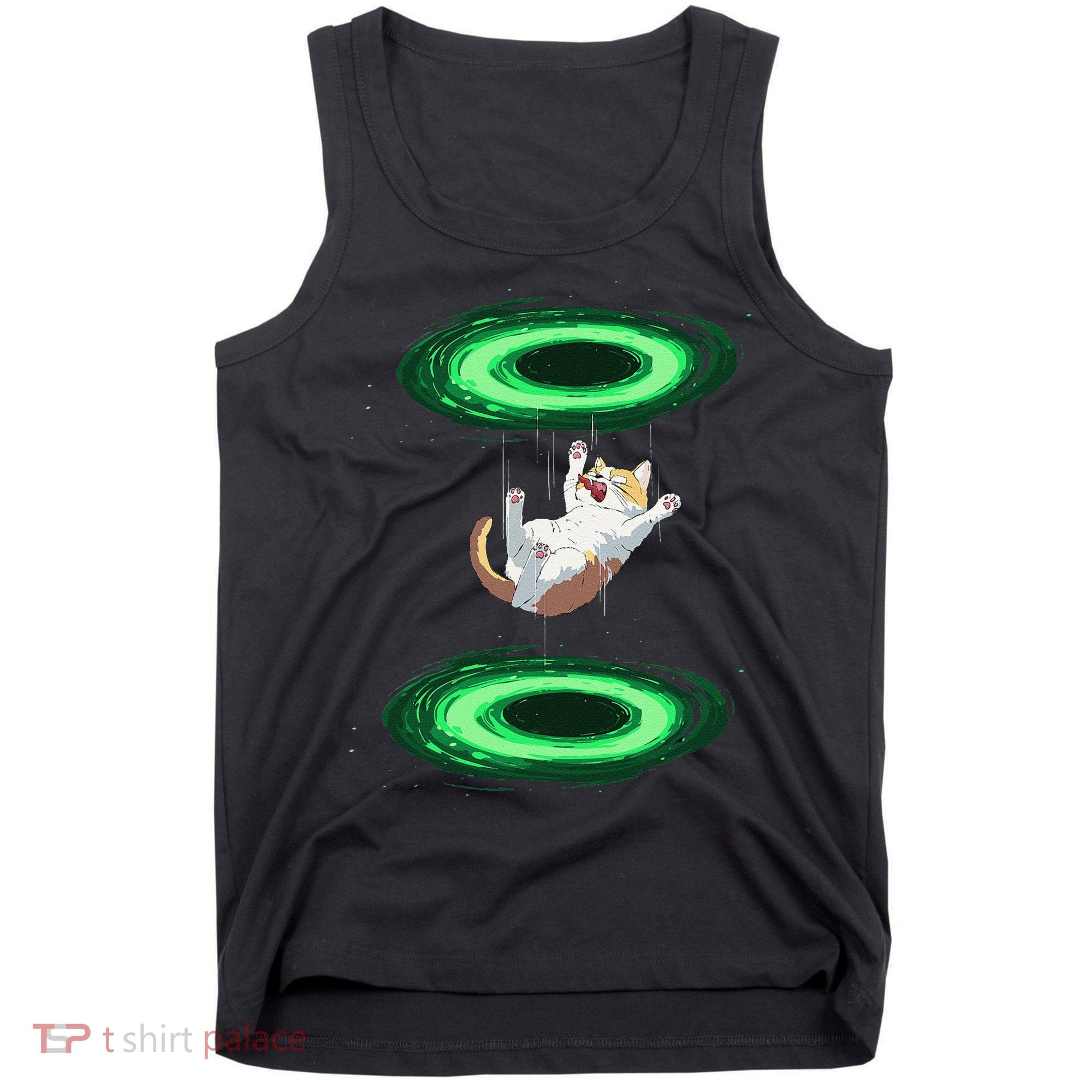 Funny Cat Falls Through Portal For Kitten And Cats Lovers Tank Top