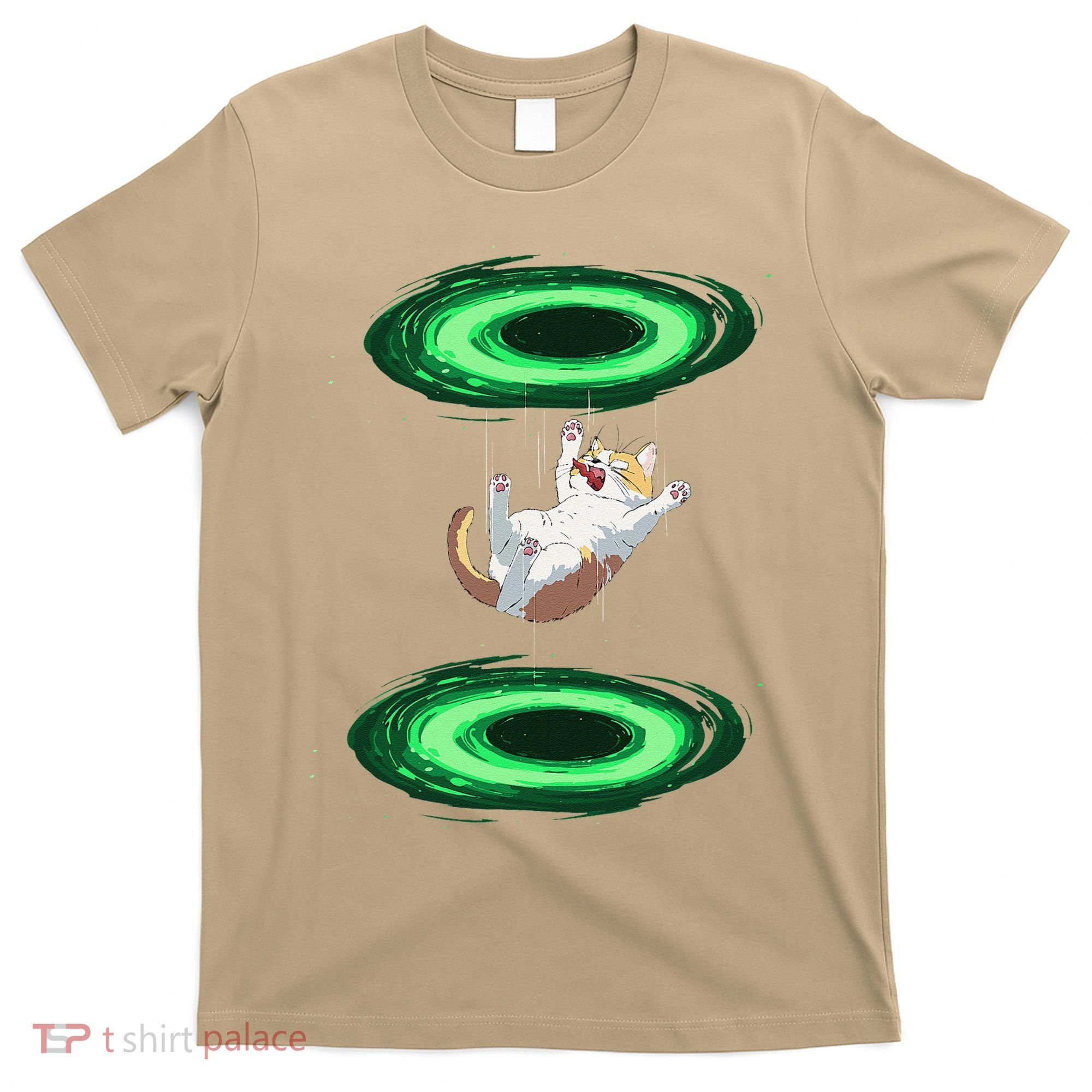 Funny Cat Falls Through Portal For Kitten And Cats Lovers T-Shirt