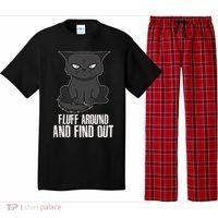 Funny Cat Fluff Around And Find Out Pajama Set thumb 0