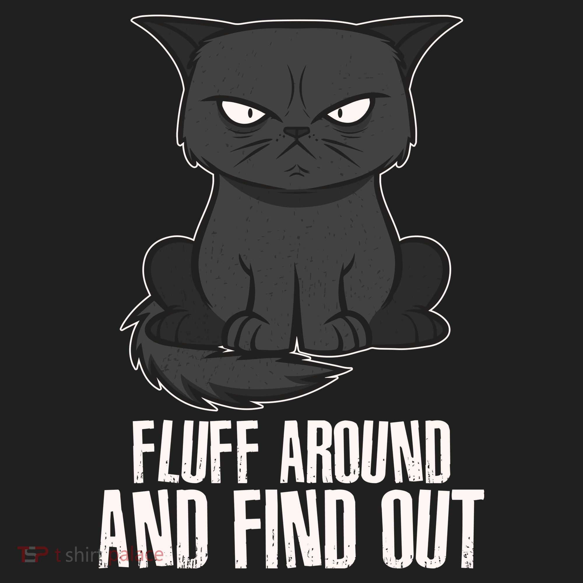 Funny Cat Fluff Around And Find Out Golf Towel