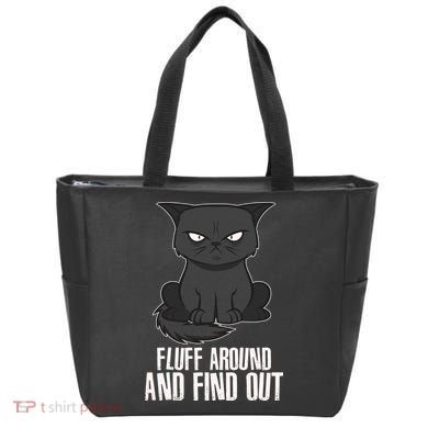 Funny Cat Fluff Around And Find Out Tote Bag