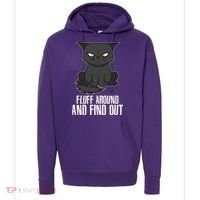 Funny Cat Fluff Around And Find Out Hoodie thumb 0