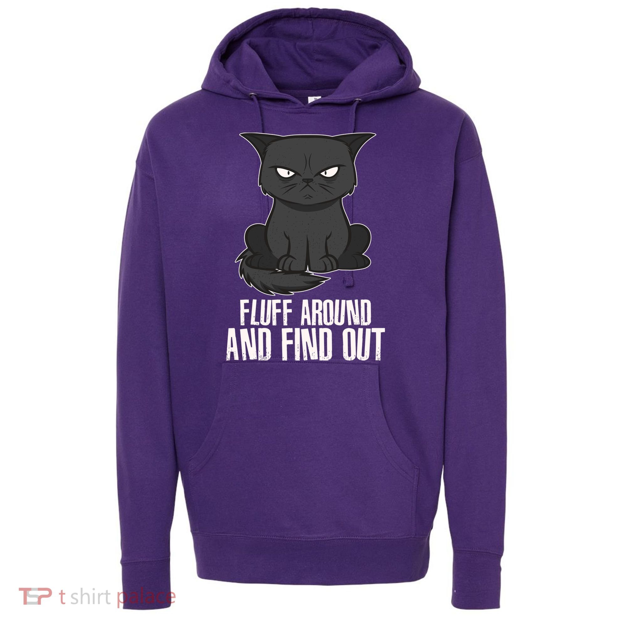 Funny Cat Fluff Around And Find Out Hoodie