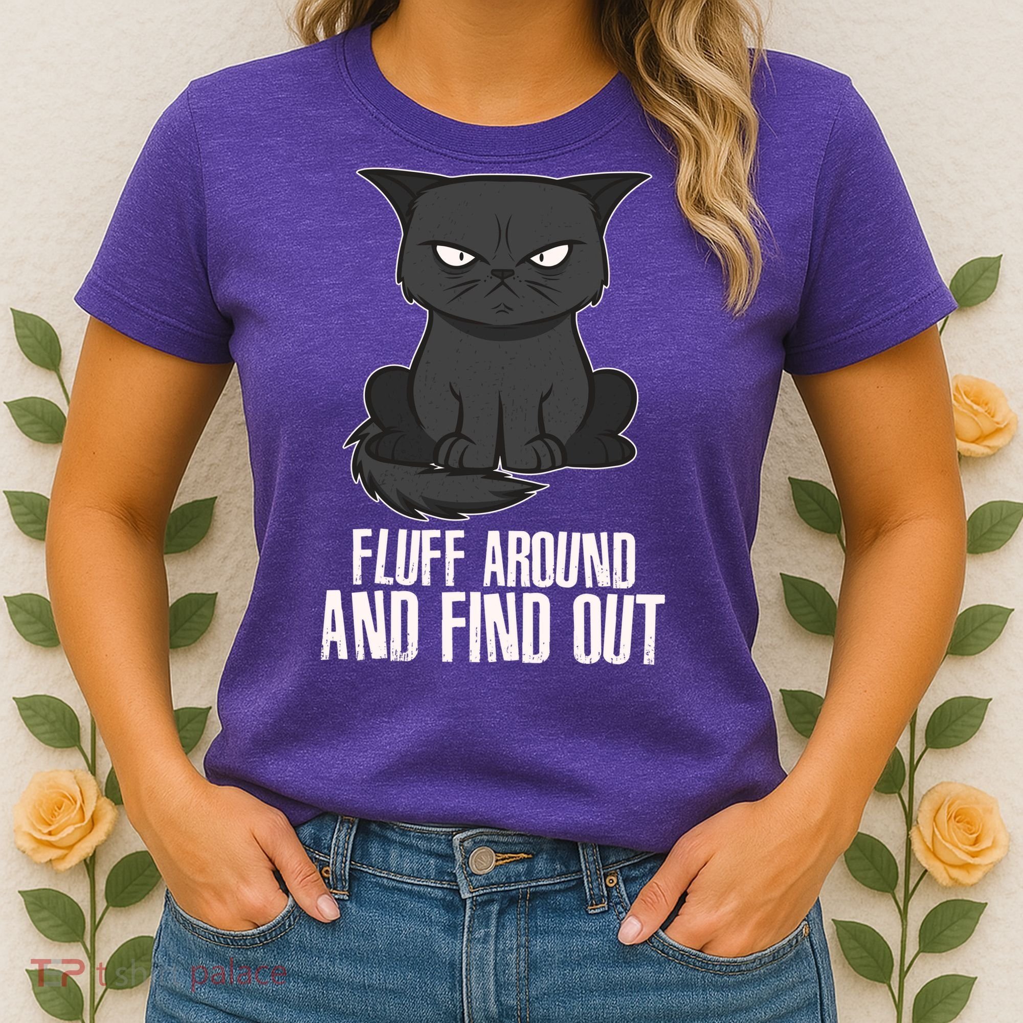 Funny Cat Fluff Around And Find Out Women's T-Shirt