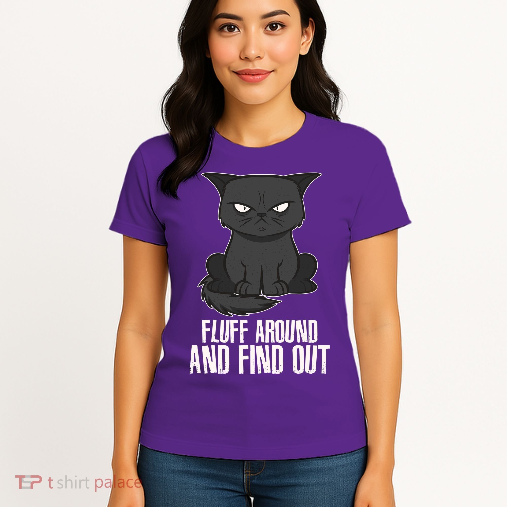 Funny Cat Fluff Around And Find Out Women's T-Shirt