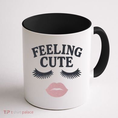 Feeling Cute Coffee Mug back
