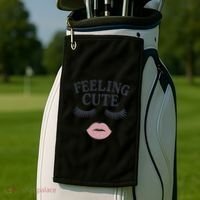 Feeling Cute Golf Towel thumb 2
