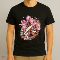 Football Coquette Football Lover Game Day Season T-Shirt thumb 3