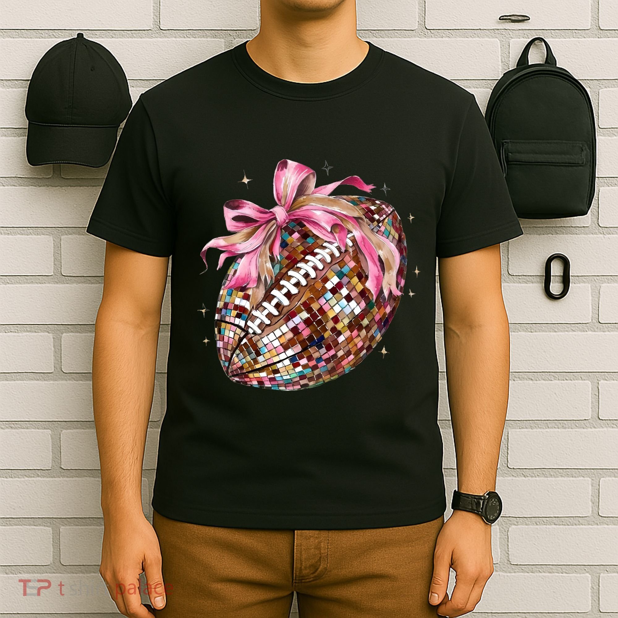 Football Coquette Football Lover Game Day Season T-Shirt