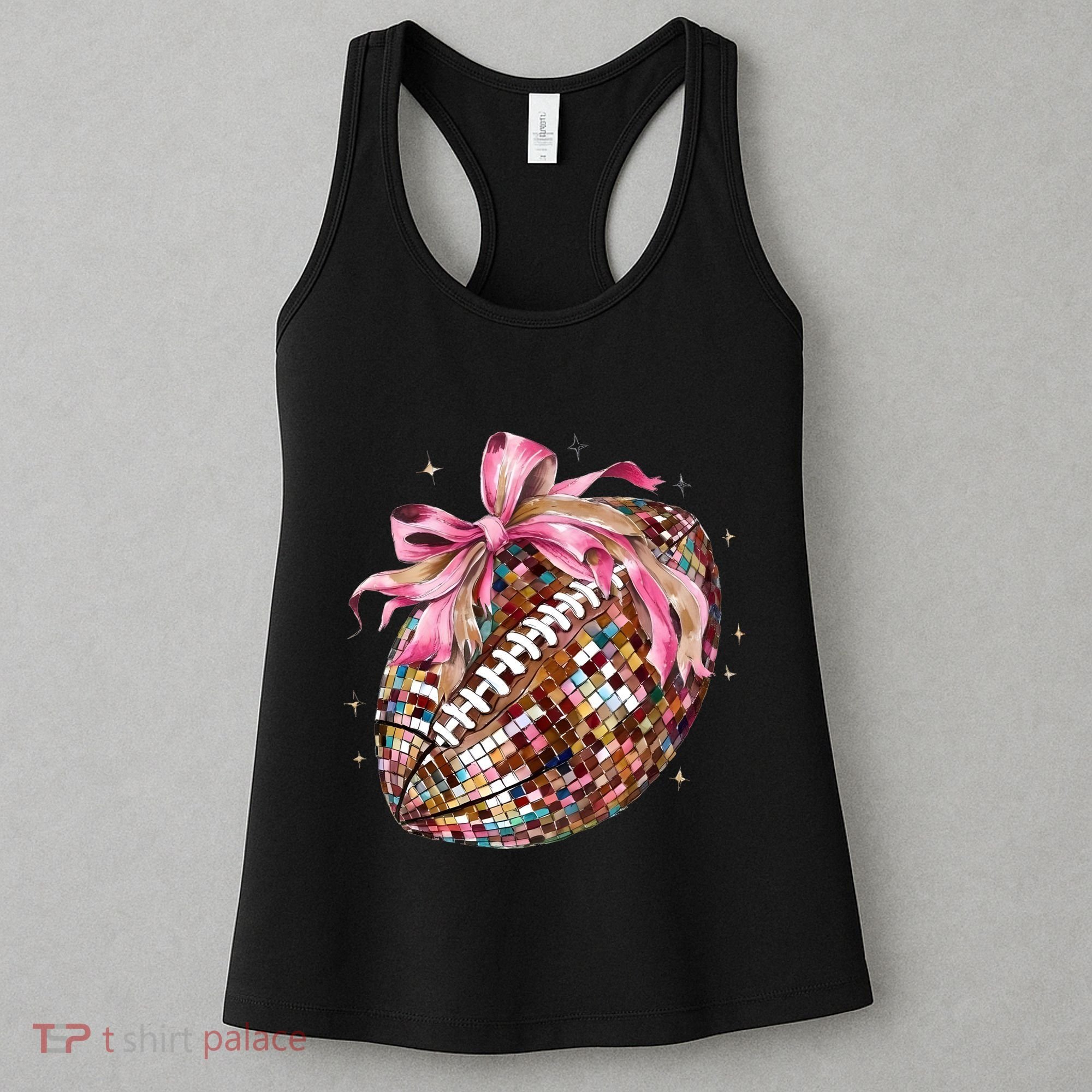 Football Coquette Football Lover Game Day Season Women's Tank Top